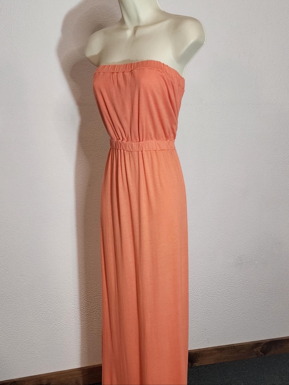 Soft Joie Dress Strapless Coral Maxi Size M - Picture 2 of 10